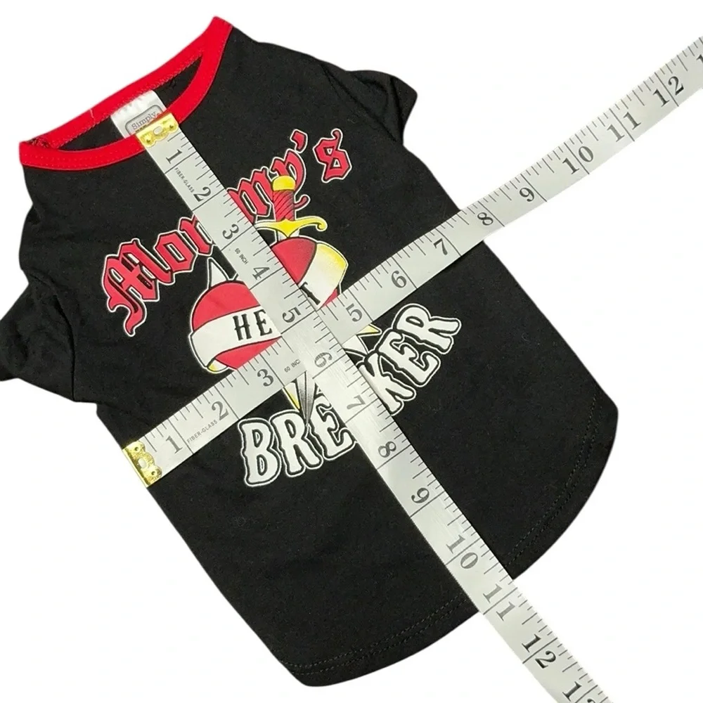 Heartbreaker Dog T-Shirt - Black and Red